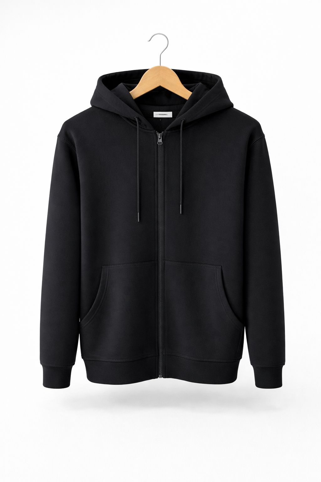 Black Zipper Hoodie