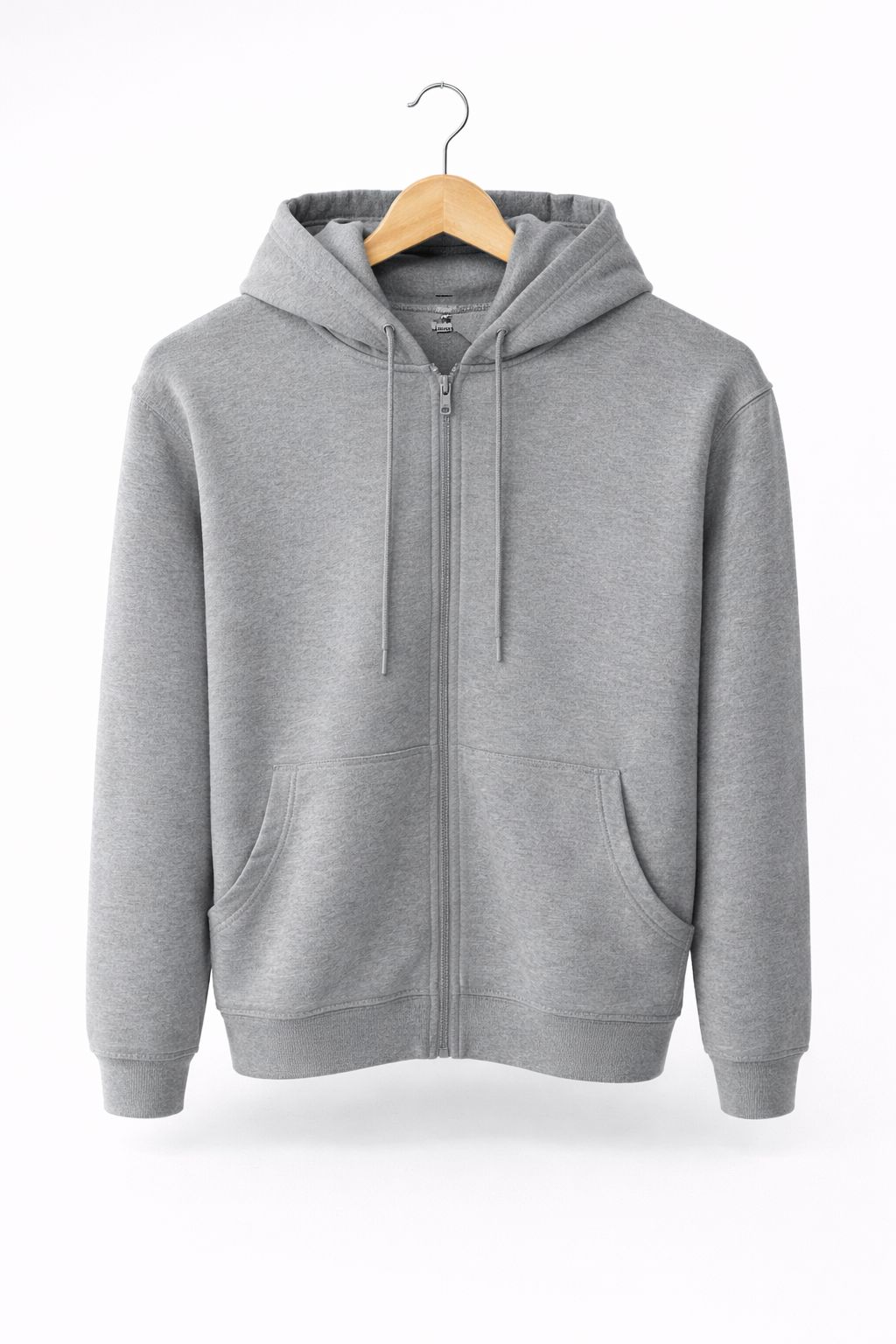 Silver Zipper Hoodie