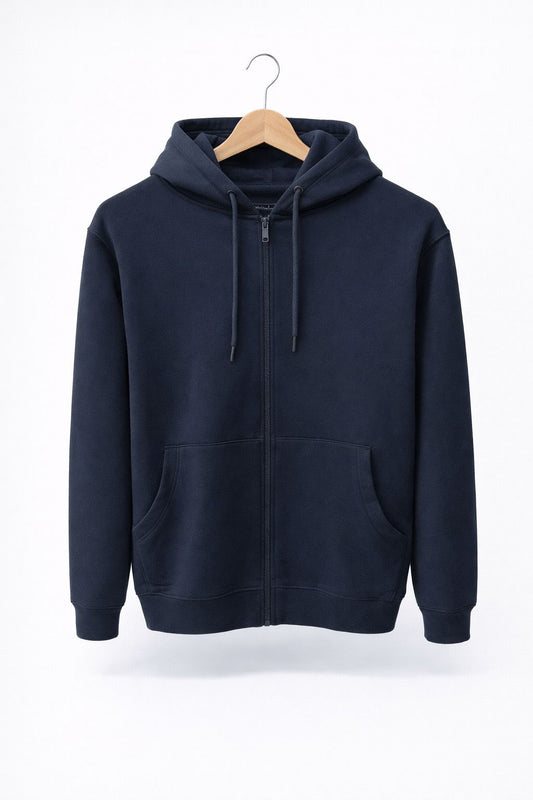 Midnight Blue Zipper Hoodie